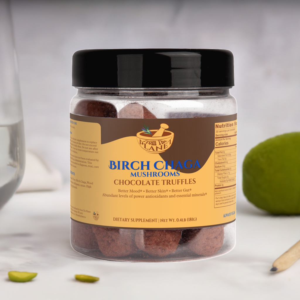 From The Planet Birch Chaga Chocolate Truffles