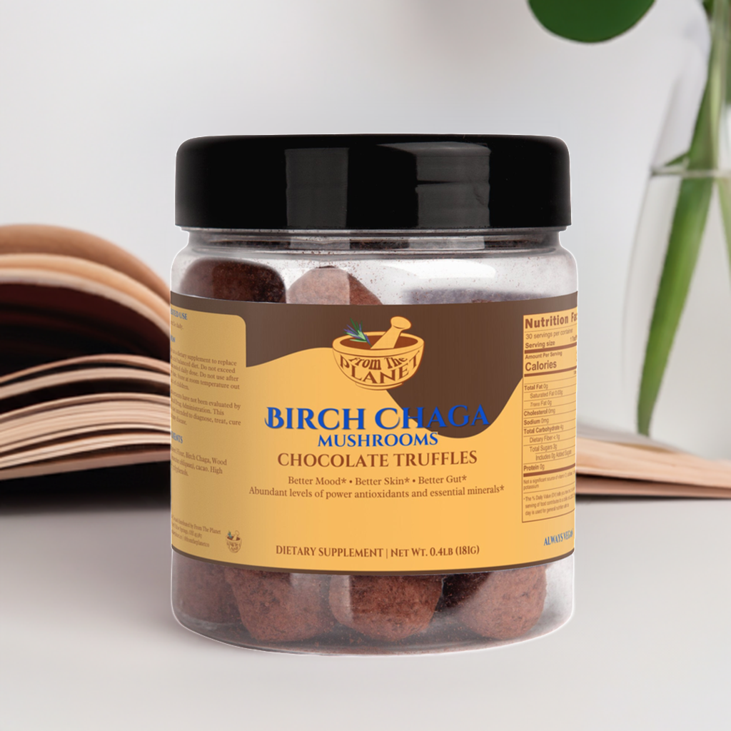 From The Planet Birch Chaga Chocolate Truffles