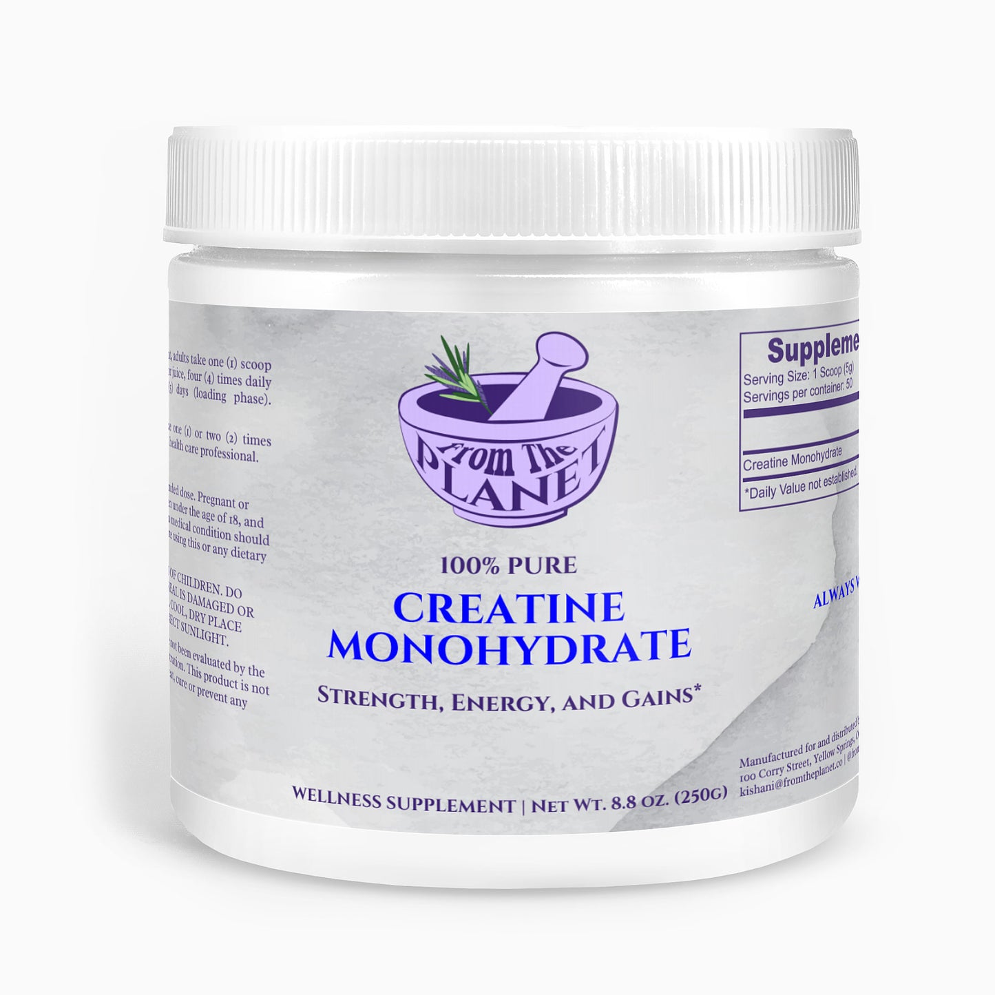 From The Planet Creatine Monohydrate