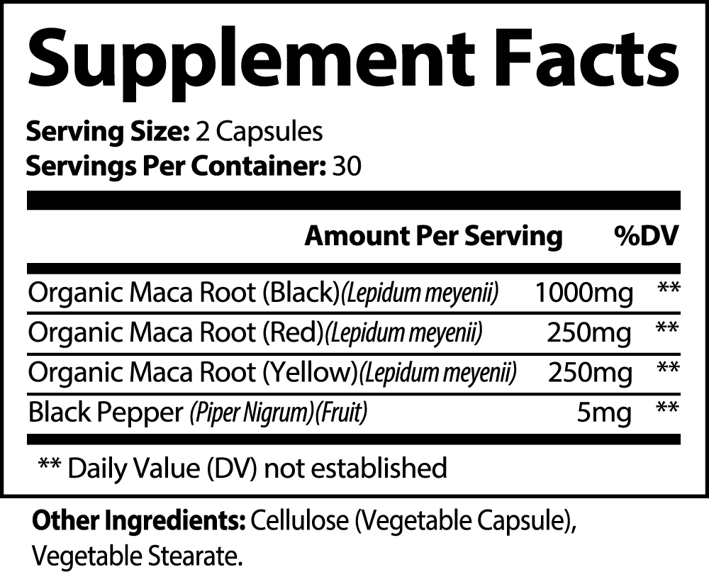 From The Planet Organic Maca Root